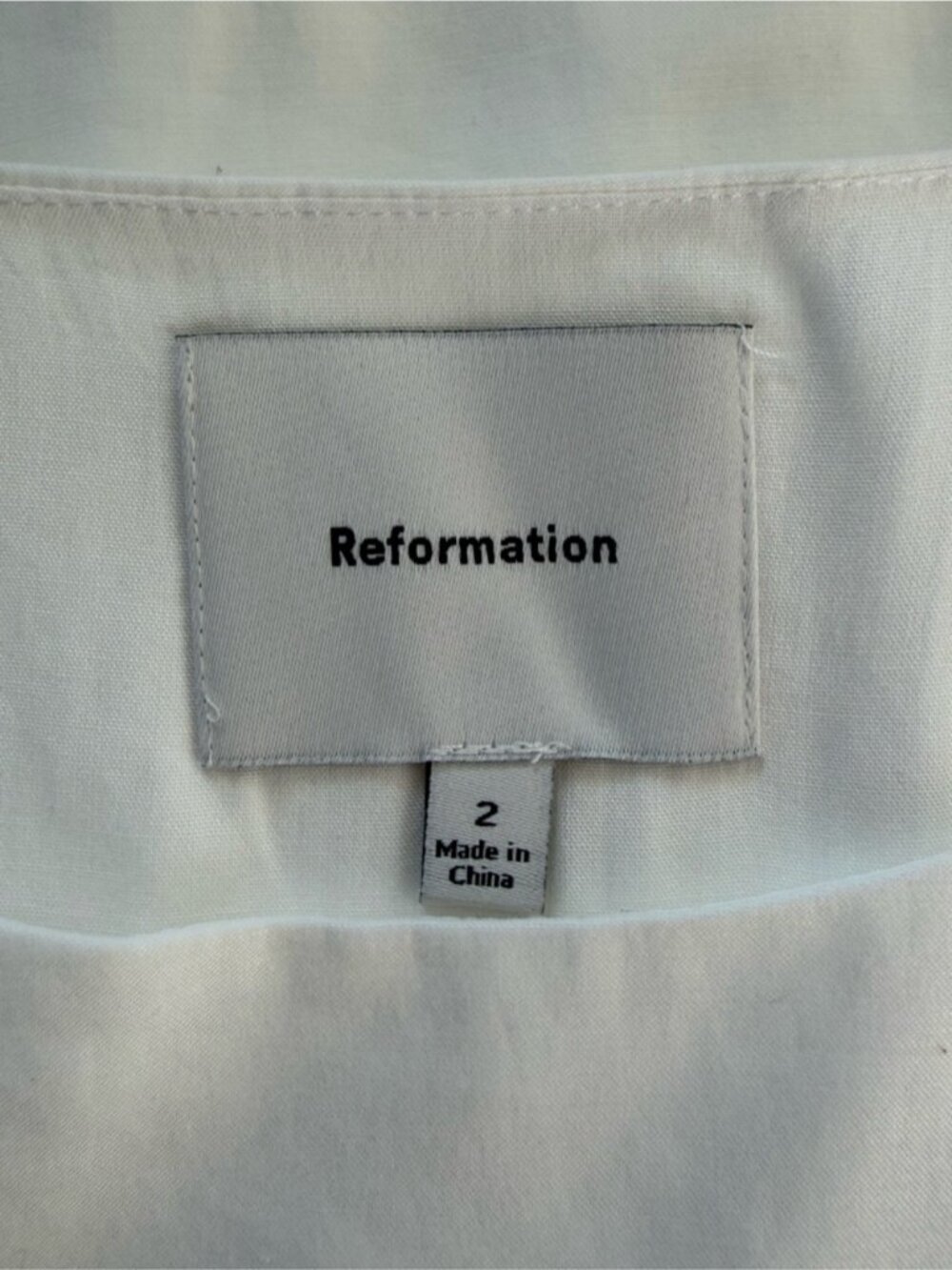 NEW Reformation Jordan Two Piece Short Sleeve Skirt Set Cotton White | US 2 UK 6 - Picture 14 of 16